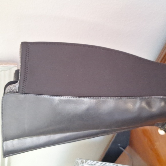 KARL LAGERFELD MILLA LEATHER RHINESTONE EMBELLISHED KNEE HIGH BOOTS SZ 7.5 NEW - Picture 5 of 6